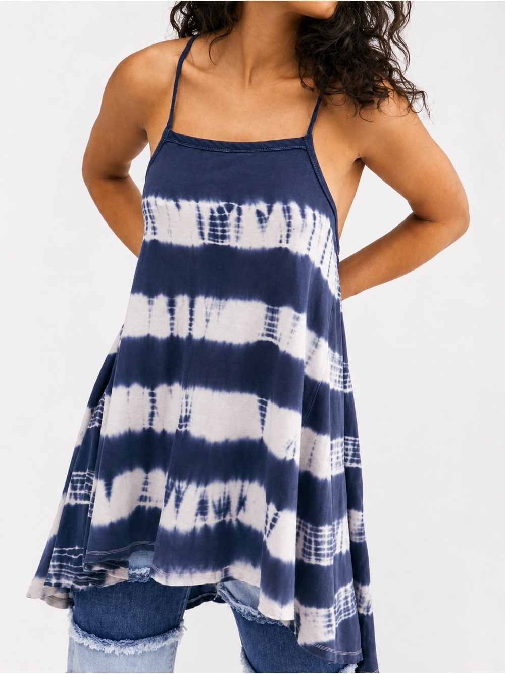 We the Free tie dye Seashell tunic, small